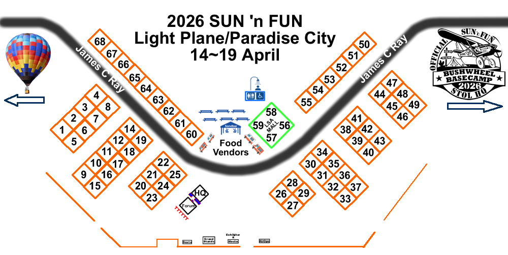 Paradise City Exhibition Map